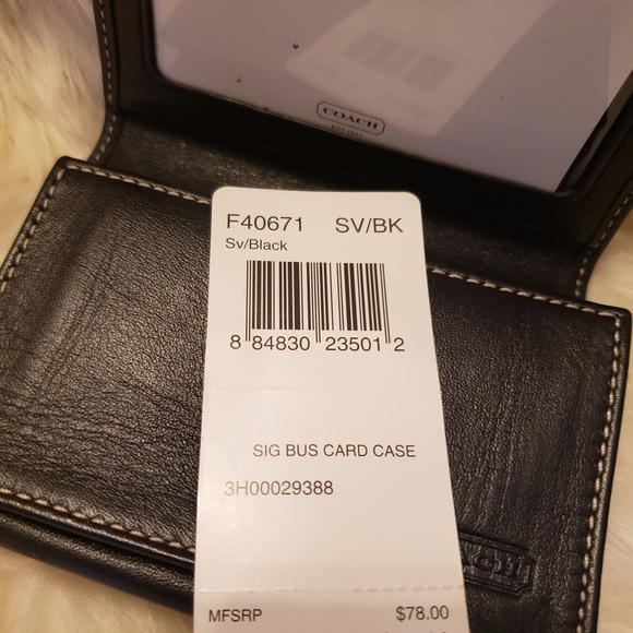 Coach monogram canvas and leather ID card cases wallet - Picture 4 of 4